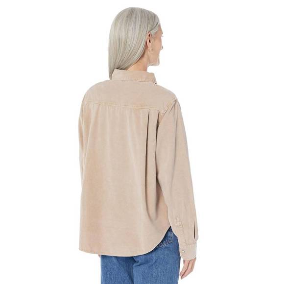 NEW DYLAN cord tucker shirt in laguna wood - Picture 2 of 2